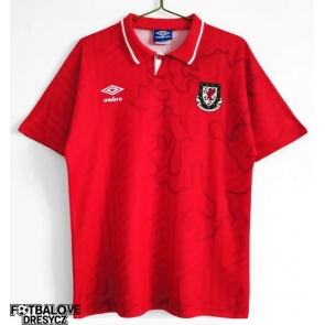 Wales 1992-1993 Retro Domácí Dres Krátký Rukáv Wales 1992-1993 Retro Domácí Dres Krátký Rukáv